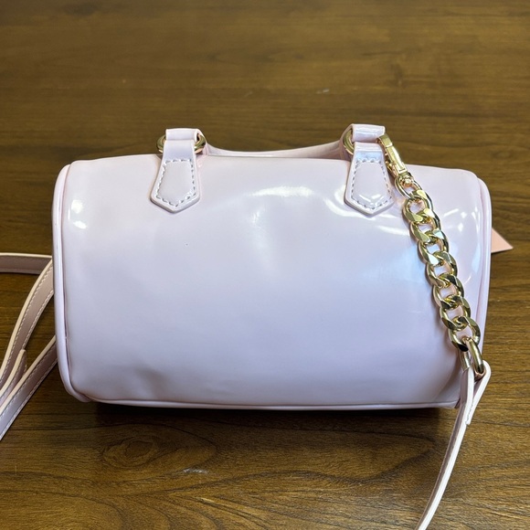 NWT JUICY COUTURE EXCLUSIVE LOVE LETTER HEART MINI BARREL CROSSBODY BAG PINK - Picture 3 of 9